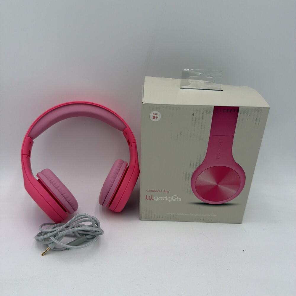 LiLGadgets Connect+ Pro Kids Headphones with Mic and Cord, SharePort